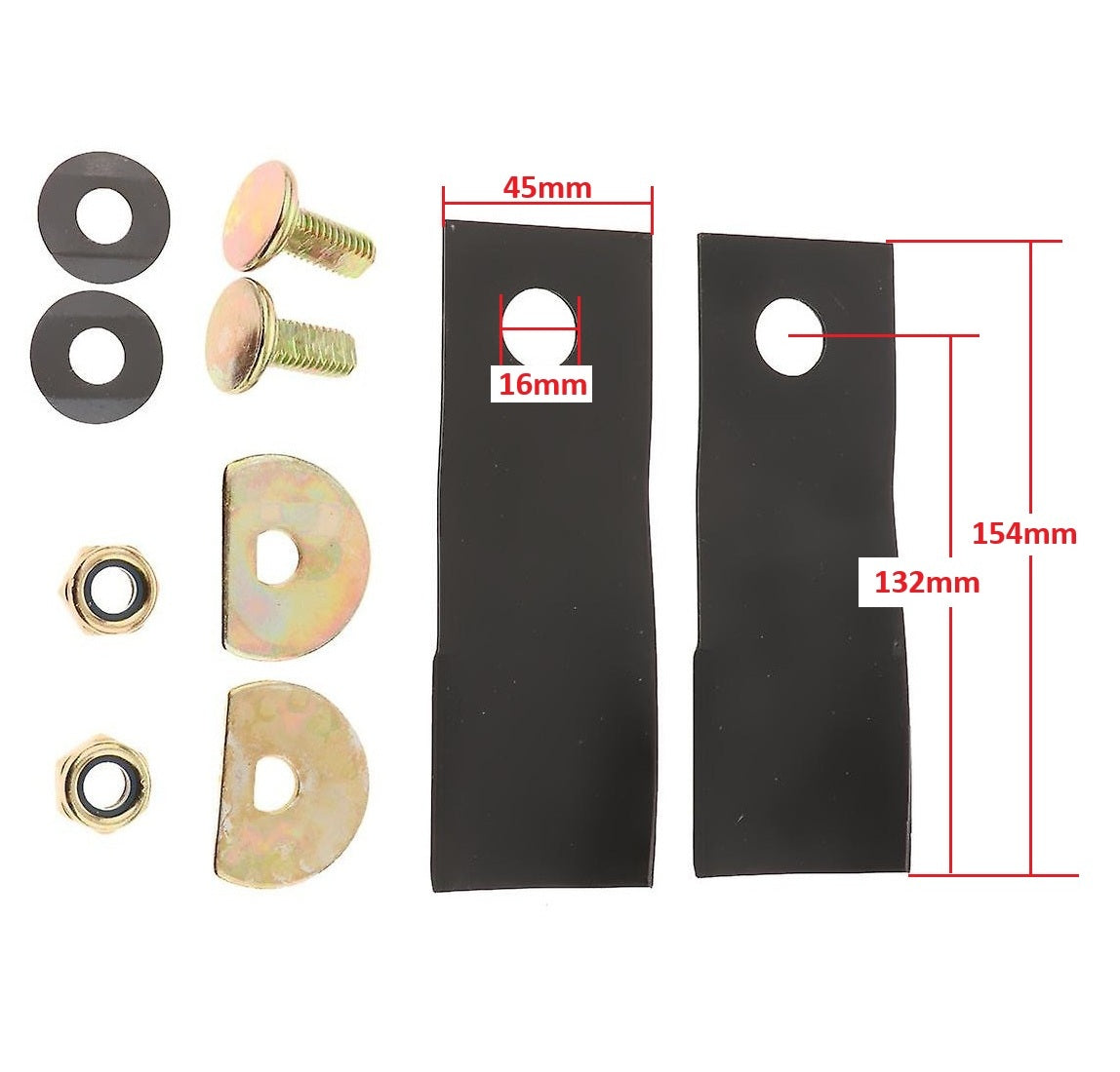 Honda Buffalo 21" Swing Back Lo-Lift Blade with Bolt Set L1283-21L-010, L1283-21L-B10 BLD6335