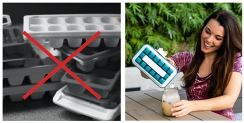 Ice Cube Tray Ice Cube Maker Mold ---FILL→FROZEN→PULL