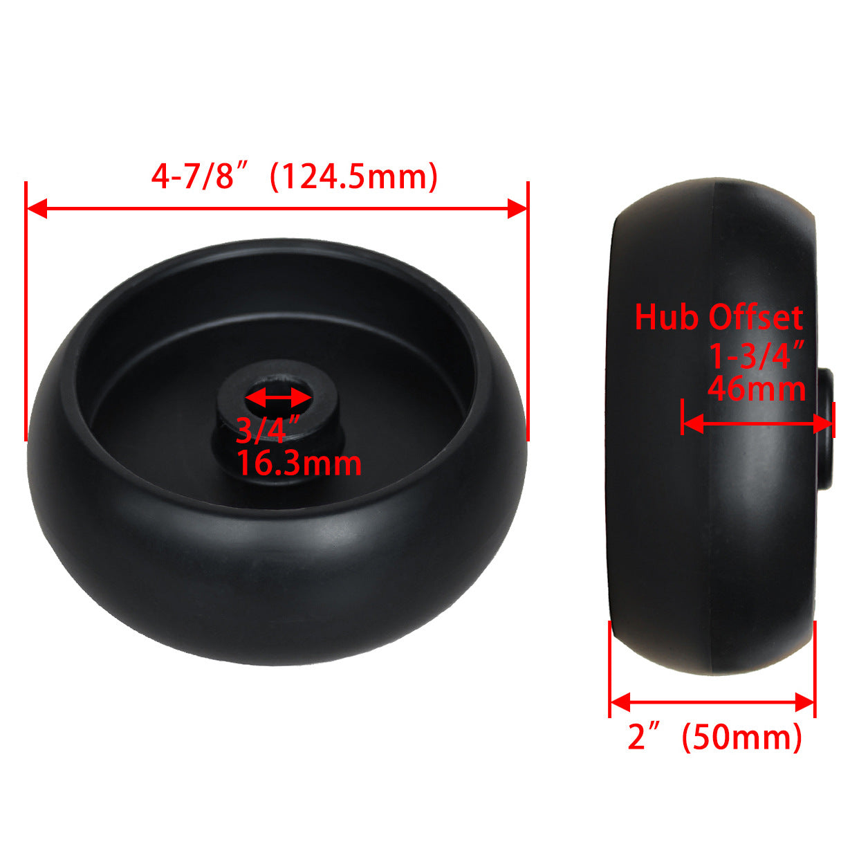 Deck Wheel Kit GX10168 for John Deere D100 LA100 X100 Z225 Z245 Z255