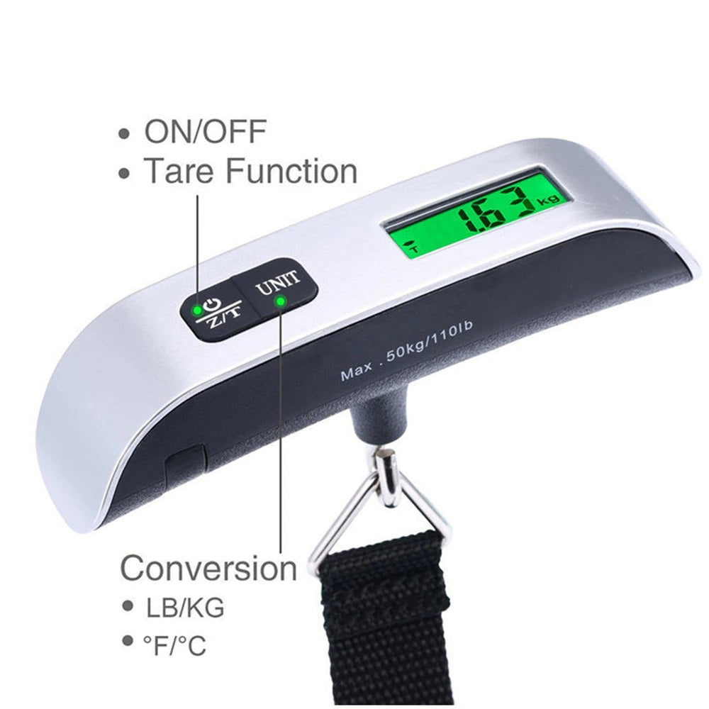 Portable Luggage Scale Digital LCD Display Suitcase Travel Scale