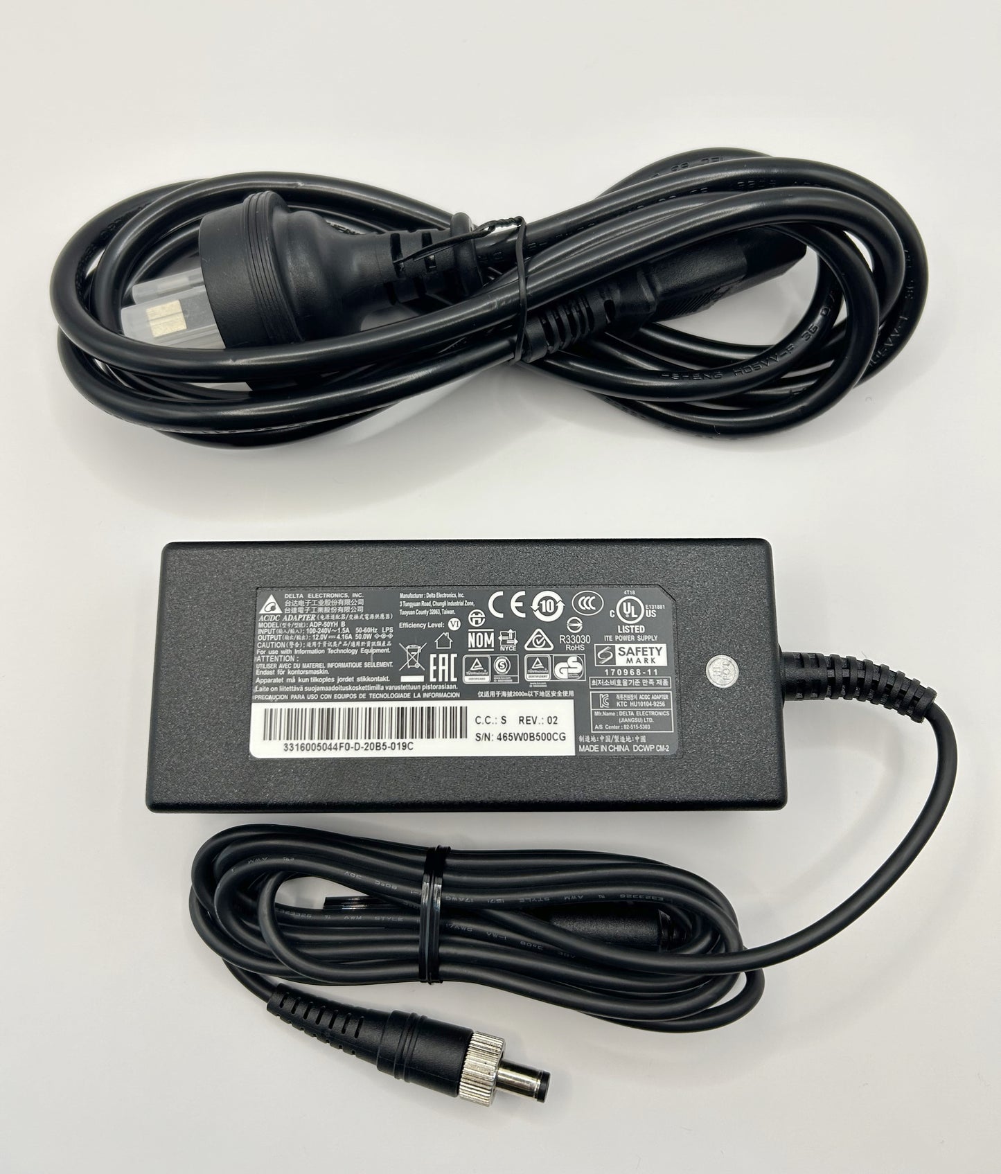 Genuine Delta M12 AC-DC5.5 12V 4.16A 50W Power adeptor with cable