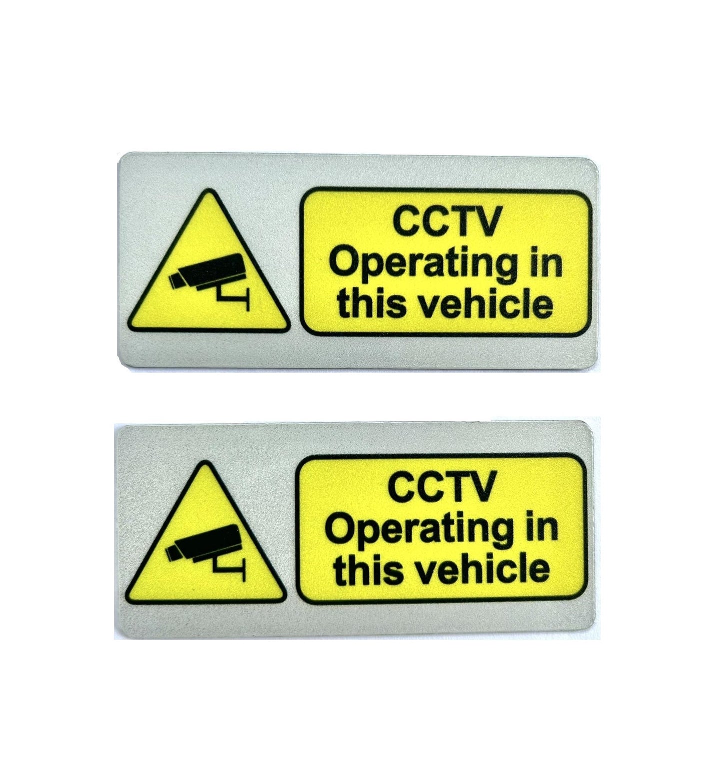 1 pair UV proof CCTV/Camera Warning Sign Magnetic Sticker for Uber/Taxi