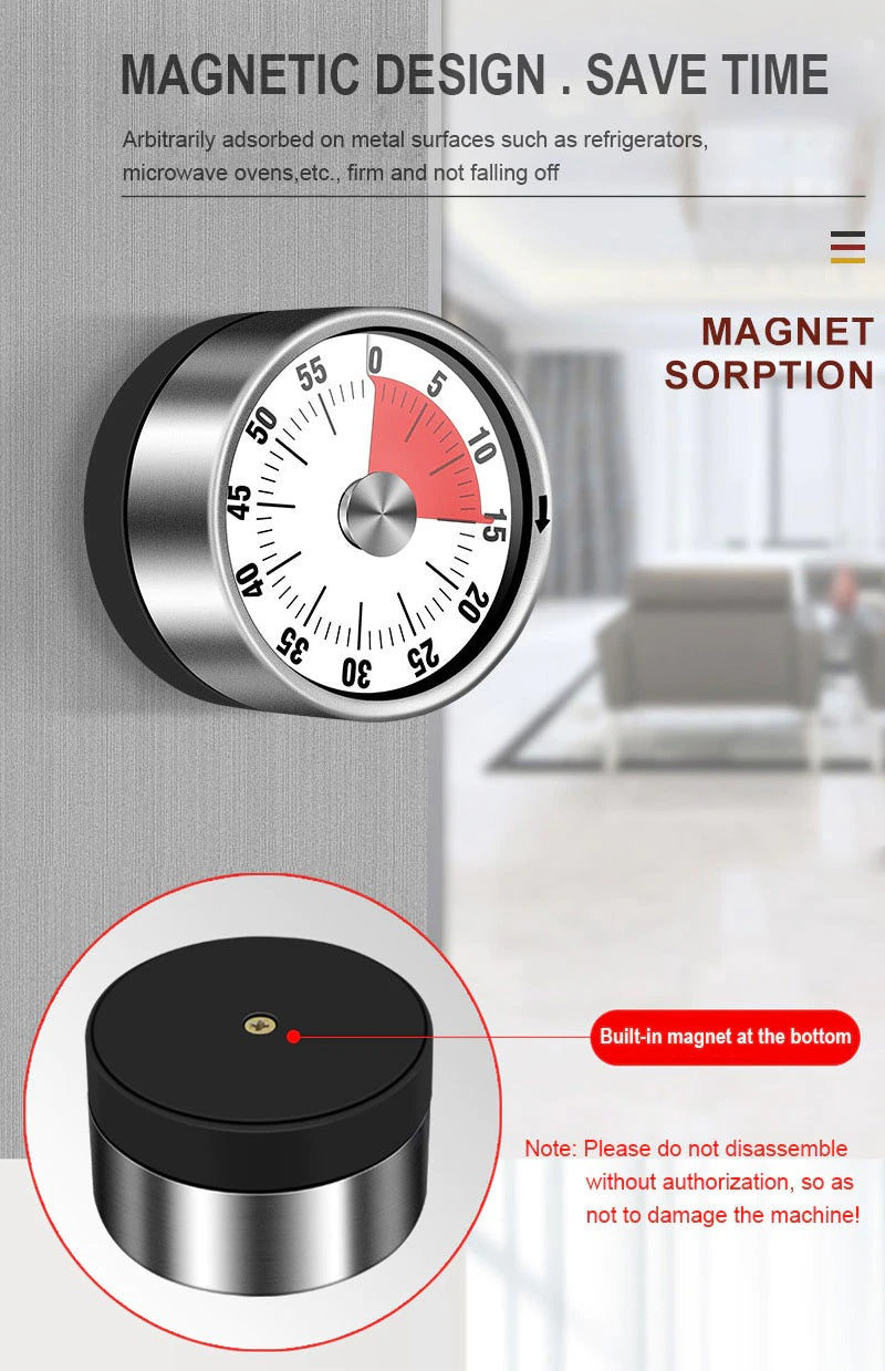 Magnetic Mechanical 60 Minutes Kitchen timer Cooking timer