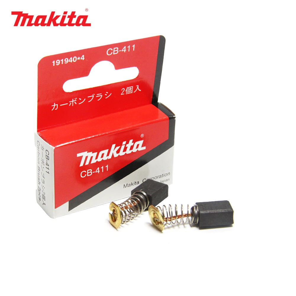 1 Pair Geniune Makita Carbon Brushes CB411 CB410, CB408, CB422