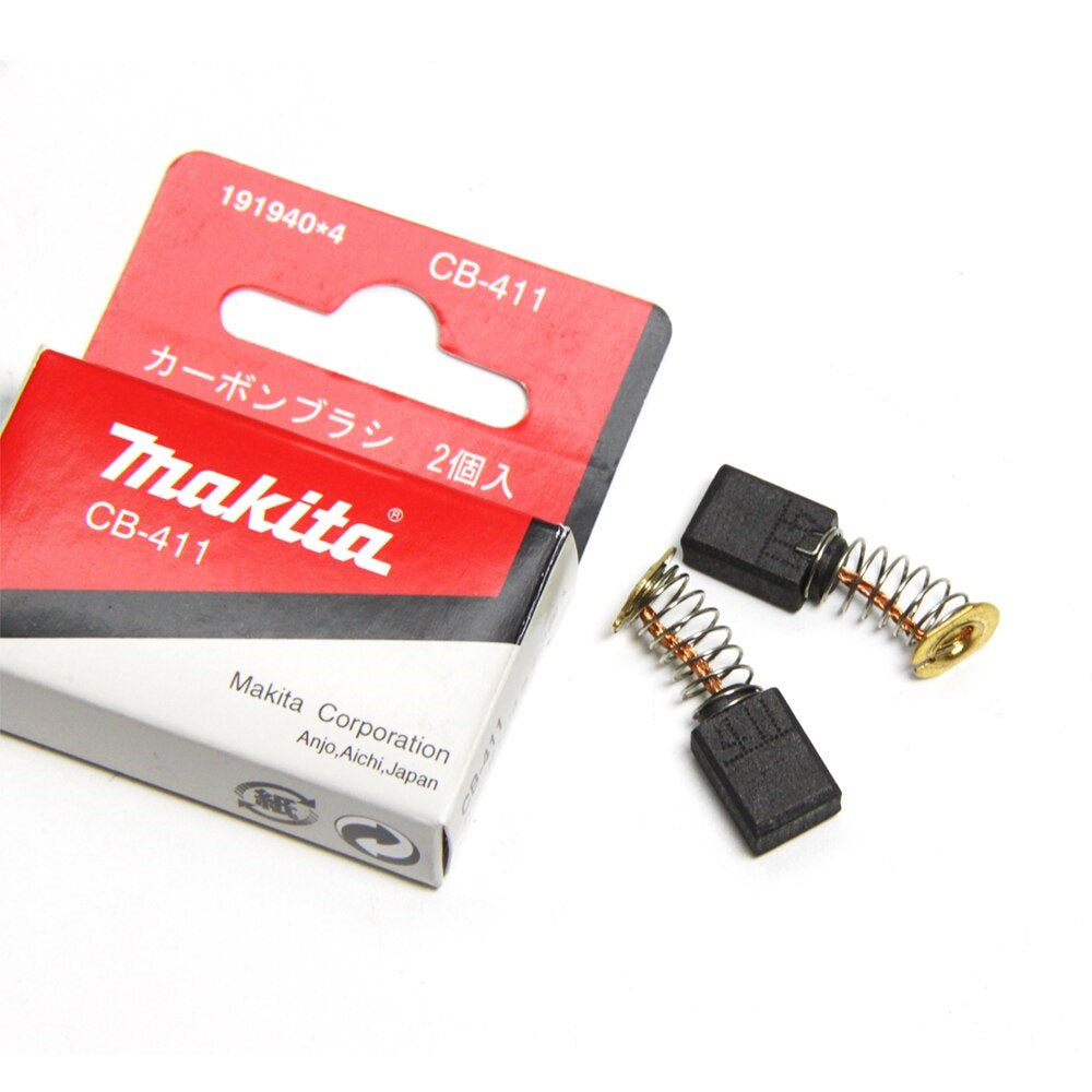 1 Pair Geniune Makita Carbon Brushes CB411 CB410, CB408, CB422
