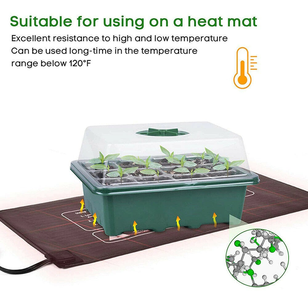 Mini Greenhouse with Seedling Tray including air vent for temperature control