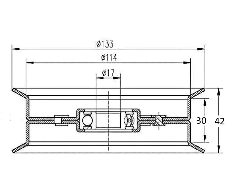 GY22082 Pulley Idler for John Deere LA100 LA105 LA110 LA115 GY20629 GY20110