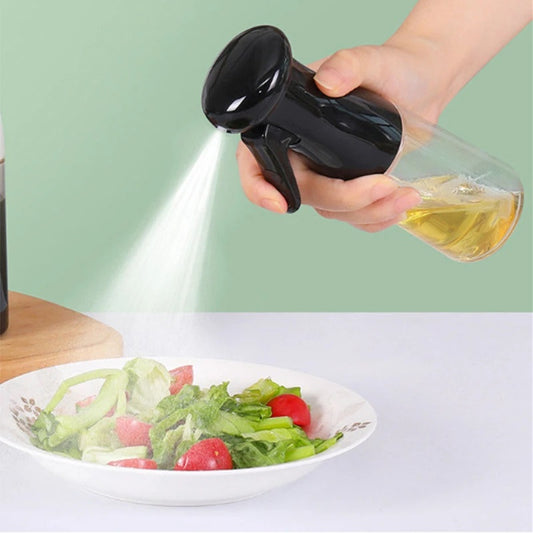 200ml Glass Bottle Oil Sprayer BBQ Oil Sprayer Oil Dispenser - Black