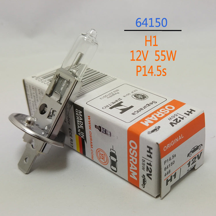 Made in Germany Osram Halogen Globe headlight bulb - H1, 12V, 55W, 64150