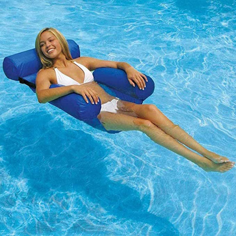 Inflatable Floating Air Mattresses Pool Lounger Chair - Blue