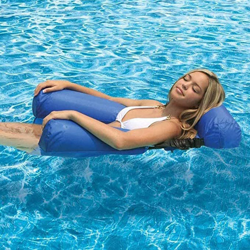 Inflatable Floating Air Mattresses Pool Lounger Chair - Blue