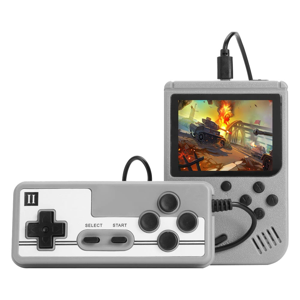Portable 500 In 1 Mini Game Console Handheld Game Players GameBoy - Gray