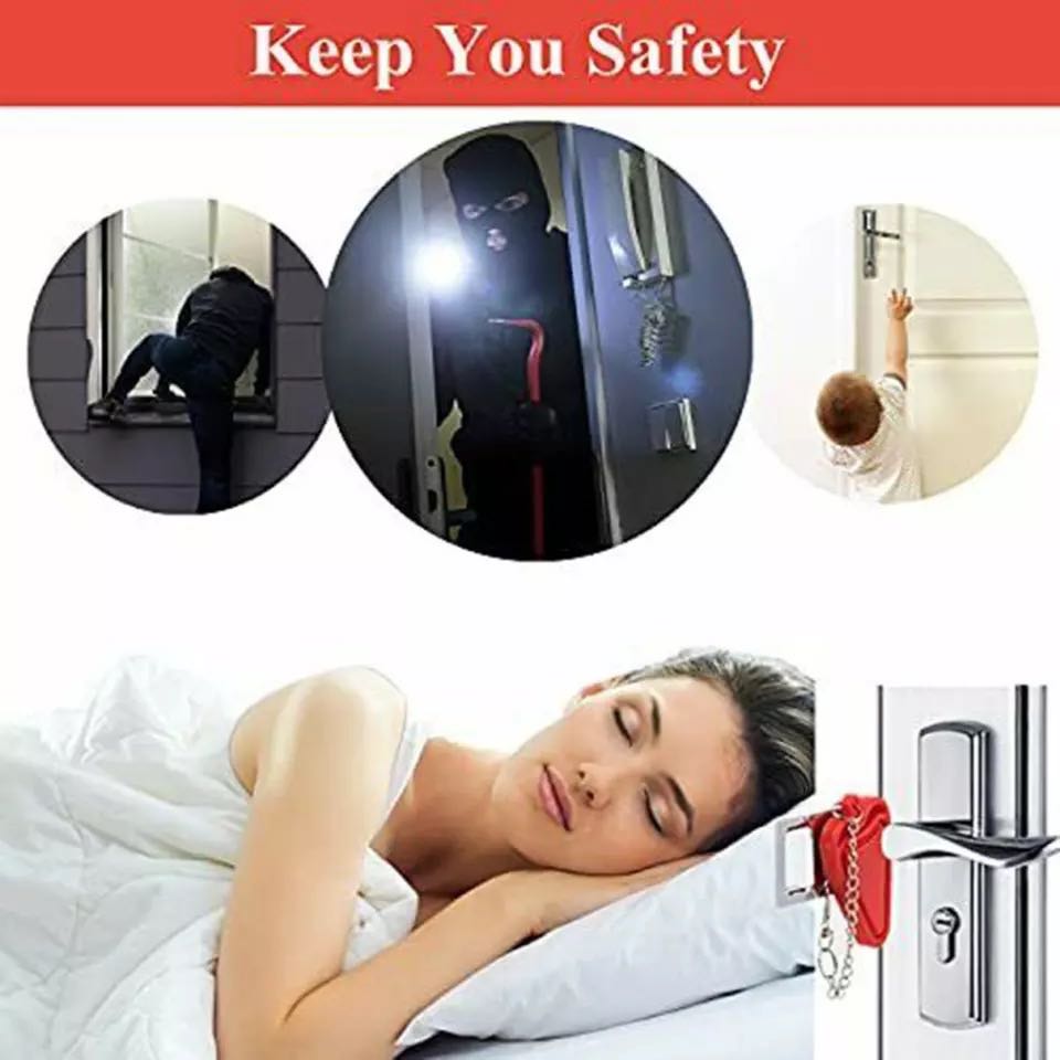 Portable Door Lock for motel, hotel and Airbnb