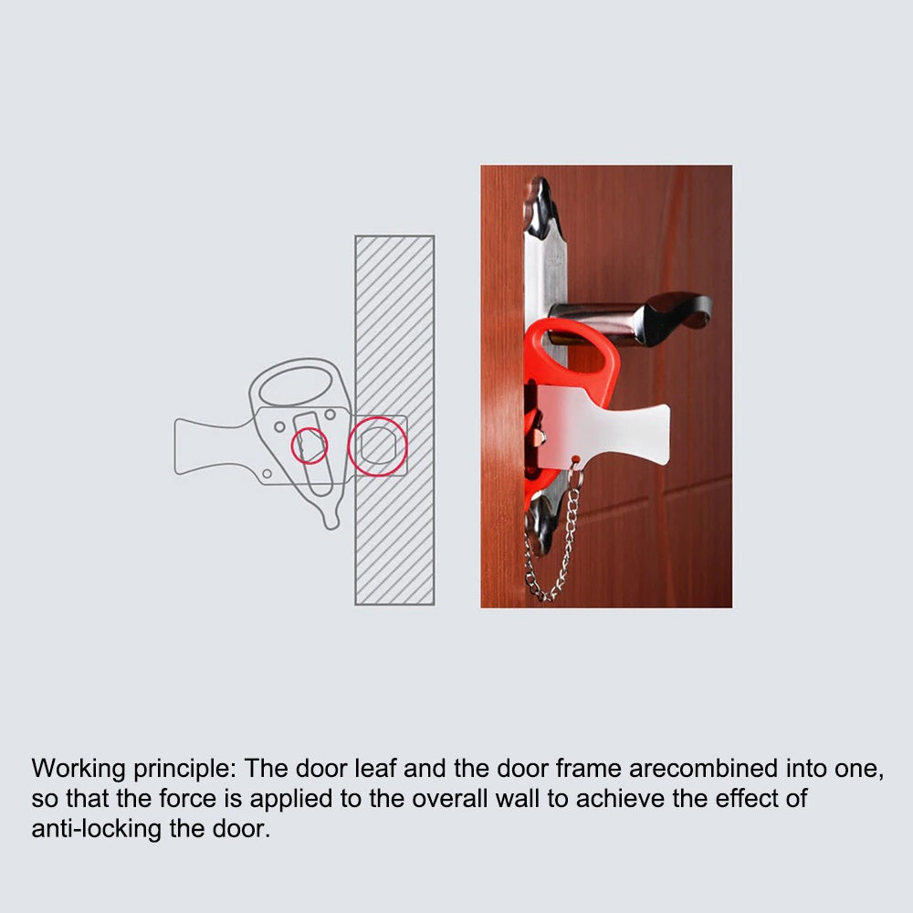 Portable Door Lock for motel, hotel and Airbnb