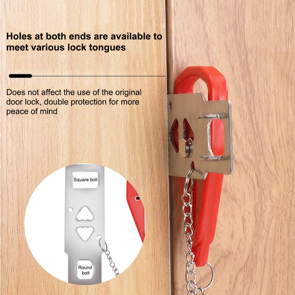 Portable Door Lock for motel, hotel and Airbnb