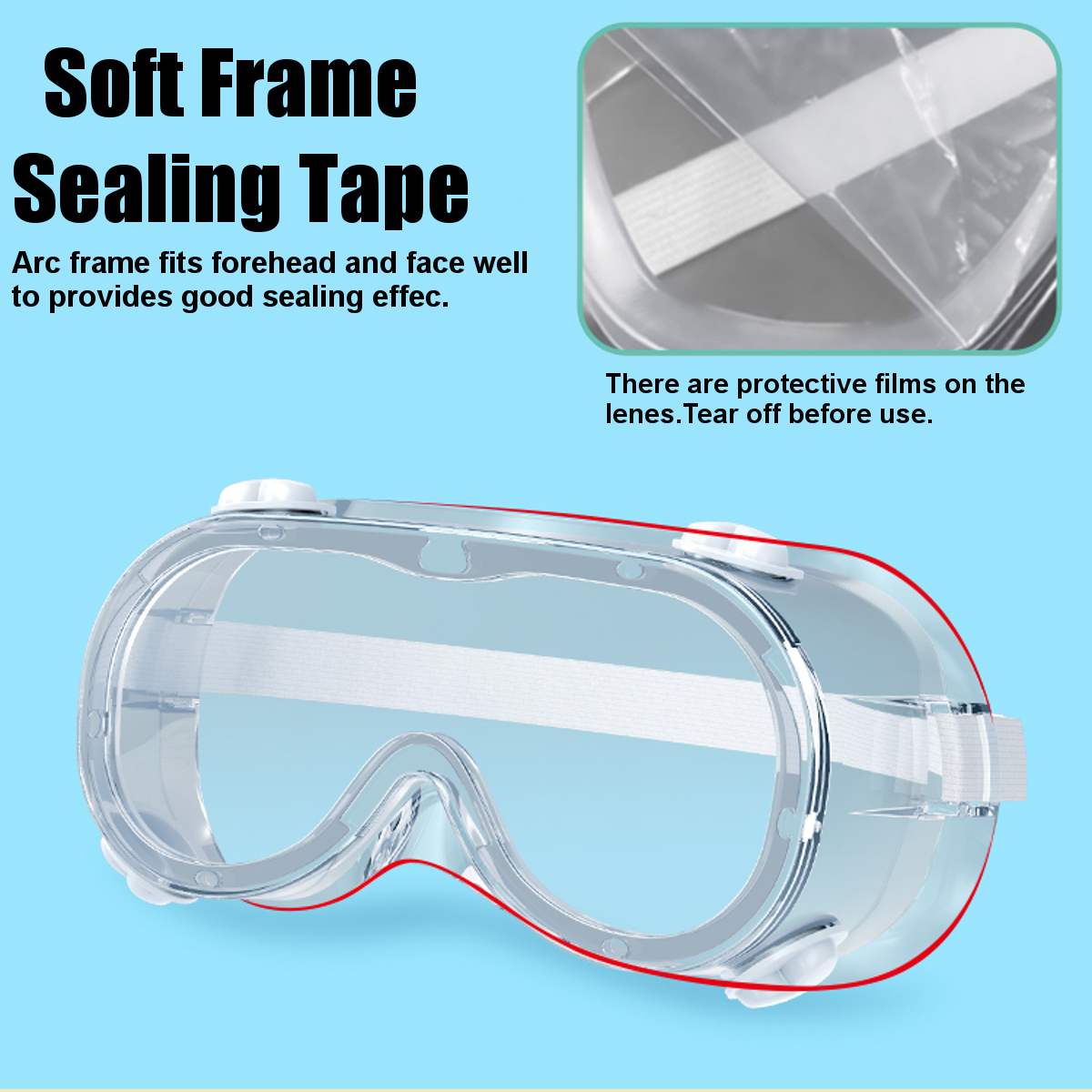 Protective Safety Glasses Anti Virus Work Clear Glasses goggle