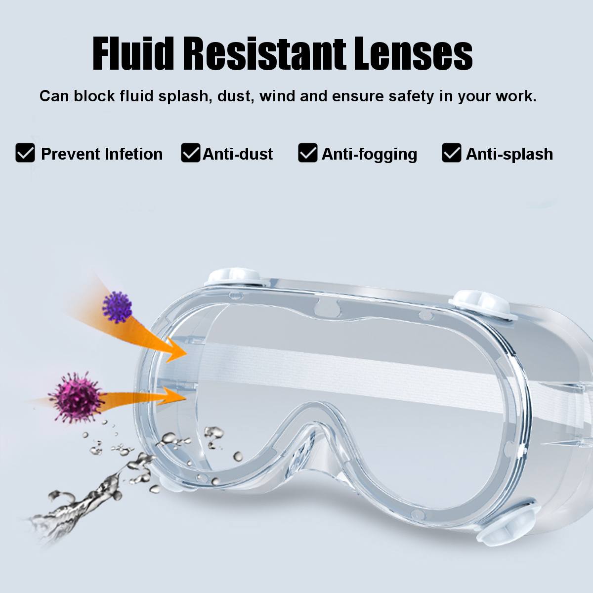 Protective Safety Glasses Anti Virus Work Clear Glasses goggle
