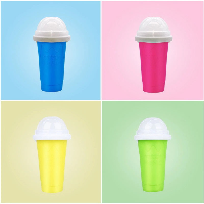 Quick-Frozen Slushy Maker Cup Squeeze Smoothie Shake Cups