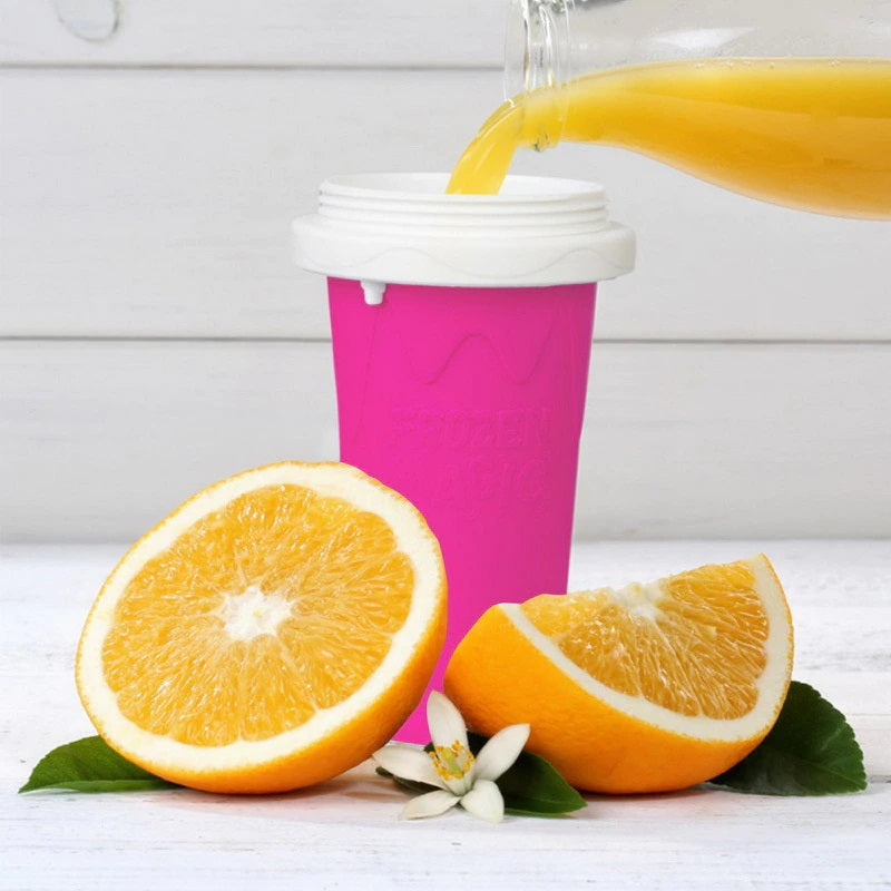 Quick-Frozen Slushy Maker Cup Squeeze Smoothie Shake Cups