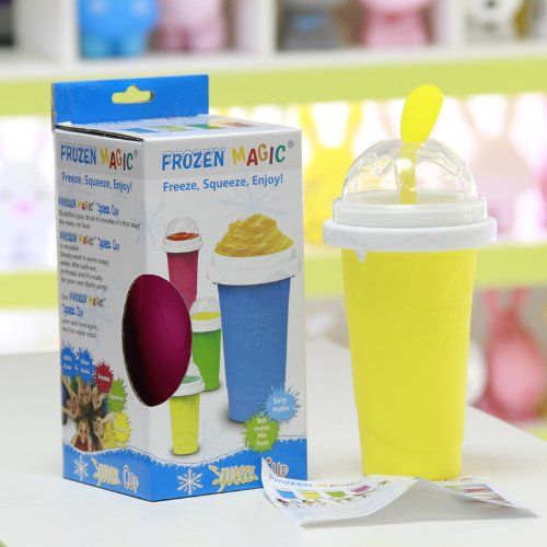 Quick-Frozen Slushy Maker Cup Squeeze Smoothie Shake Cups