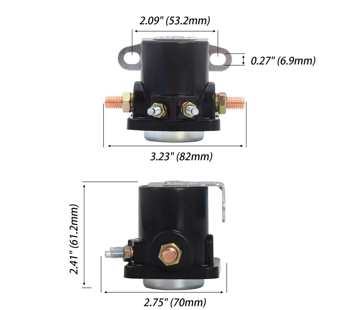 SW-3 Starter Solenoid Relay 12 Volt 4-Terminal