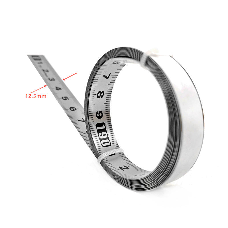 2m Stainless Steel Self Adhesive Metric Scale Ruler Tape Measure