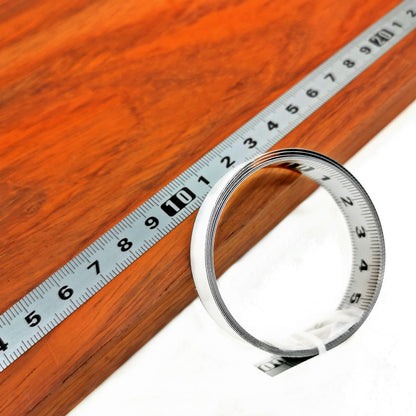 2m Stainless Steel Self Adhesive Metric Scale Ruler Tape Measure