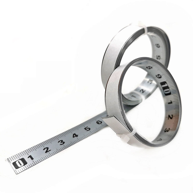 2m Stainless Steel Self Adhesive Metric Scale Ruler Tape Measure