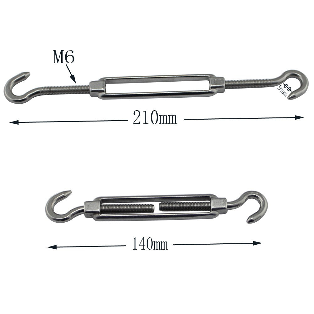 40pcs Sun Shade Sail Hardware Kit Set Marine Grade Stainless Steel 316
