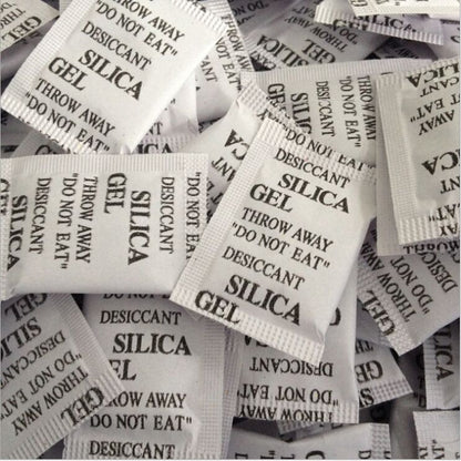 50 Packs 1g Non-Toxic Silica Gel Desiccant Damp Moisture Dehumidifier For Kitchen Room Living Absorber Bag Clothes Food Storage