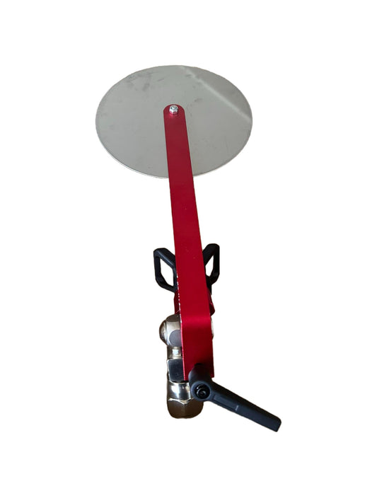 Extra-long airless paint spray guide with an anti-splash baffle