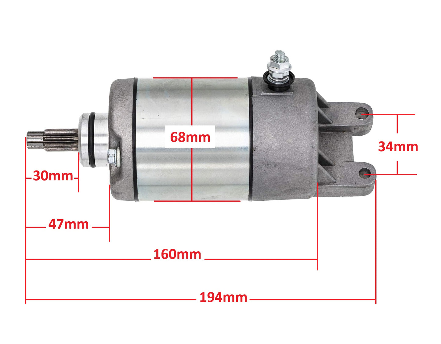 Starter Motor 31200-HM3-671 Replacement for Honda Sportrax 300 TRX300EX TRX300X