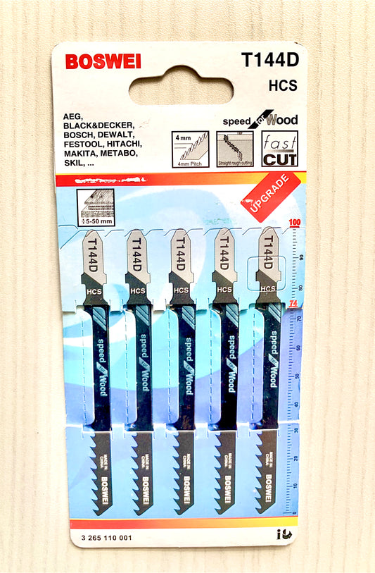 5pcs HCS T144D Jigsaw Blade