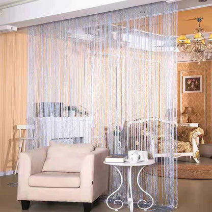 String Curtain Tassel Decoration Door Curtain Fly Screen Room Window Divider  -  1M x 2M