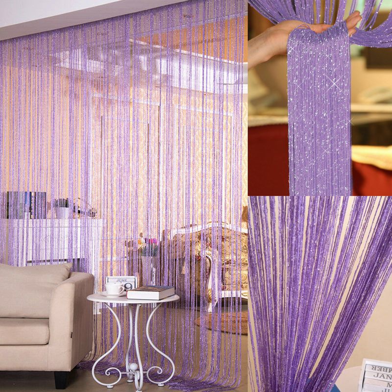 String Curtain Tassel Decoration Door Curtain Fly Screen Room Window Divider  -  1M x 2M