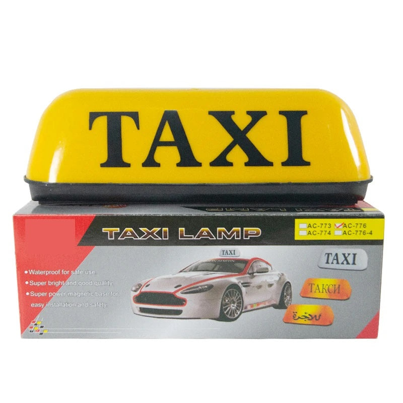 Ready to Plug in 12V DC Magnetic Taxi Roof Top Sign Light