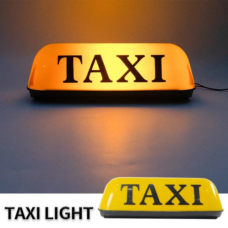 Ready to Plug in 12V DC Magnetic Taxi Roof Top Sign Light