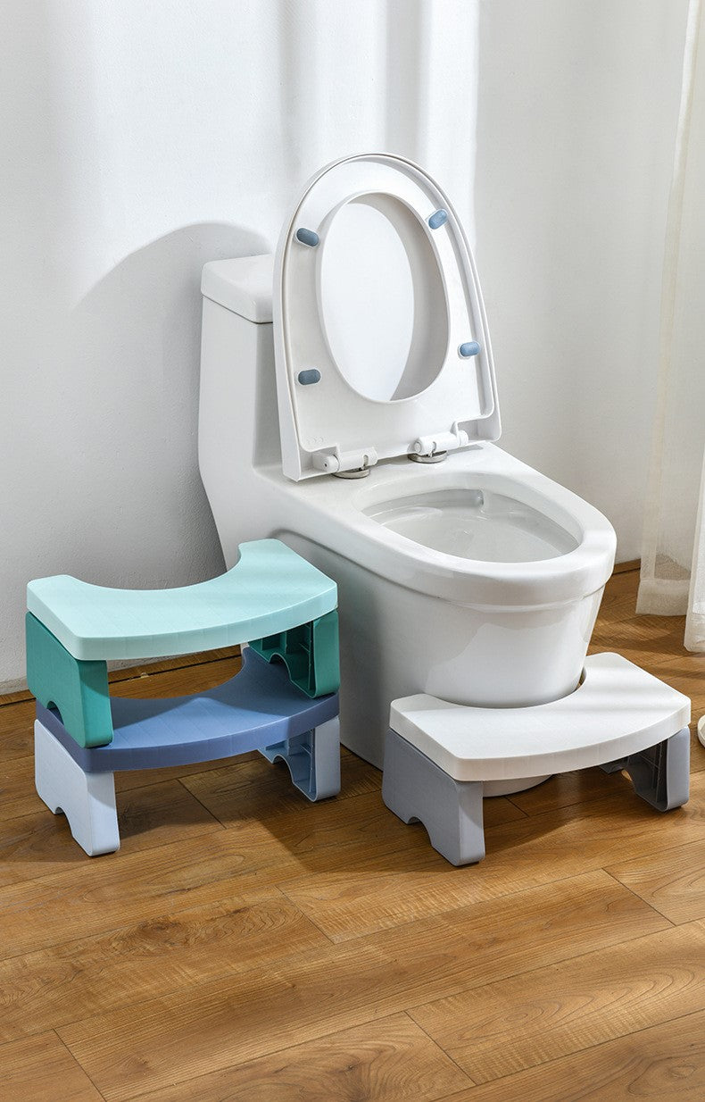 Toilet Step Stool Toilet Squat Footstool Toilet stool - White