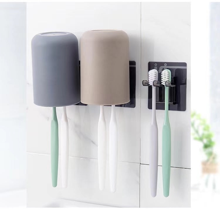 Toothbrush holder and cup