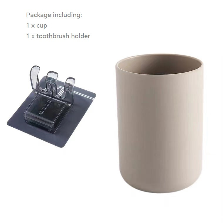Toothbrush holder and cup
