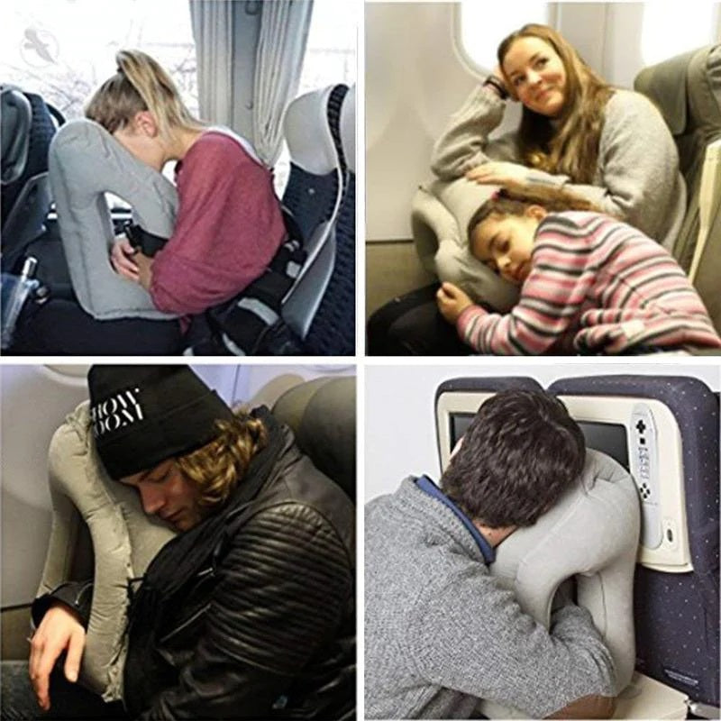 Inflatable Travel Pillow Air Cushion for Sleeping in the Airplane/Car