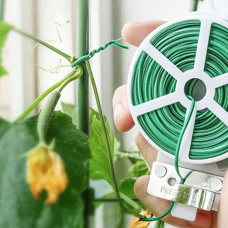 Twist Tie Wire 30m Garden Plant Wire with Cutter Cable Organizer Tie Wire