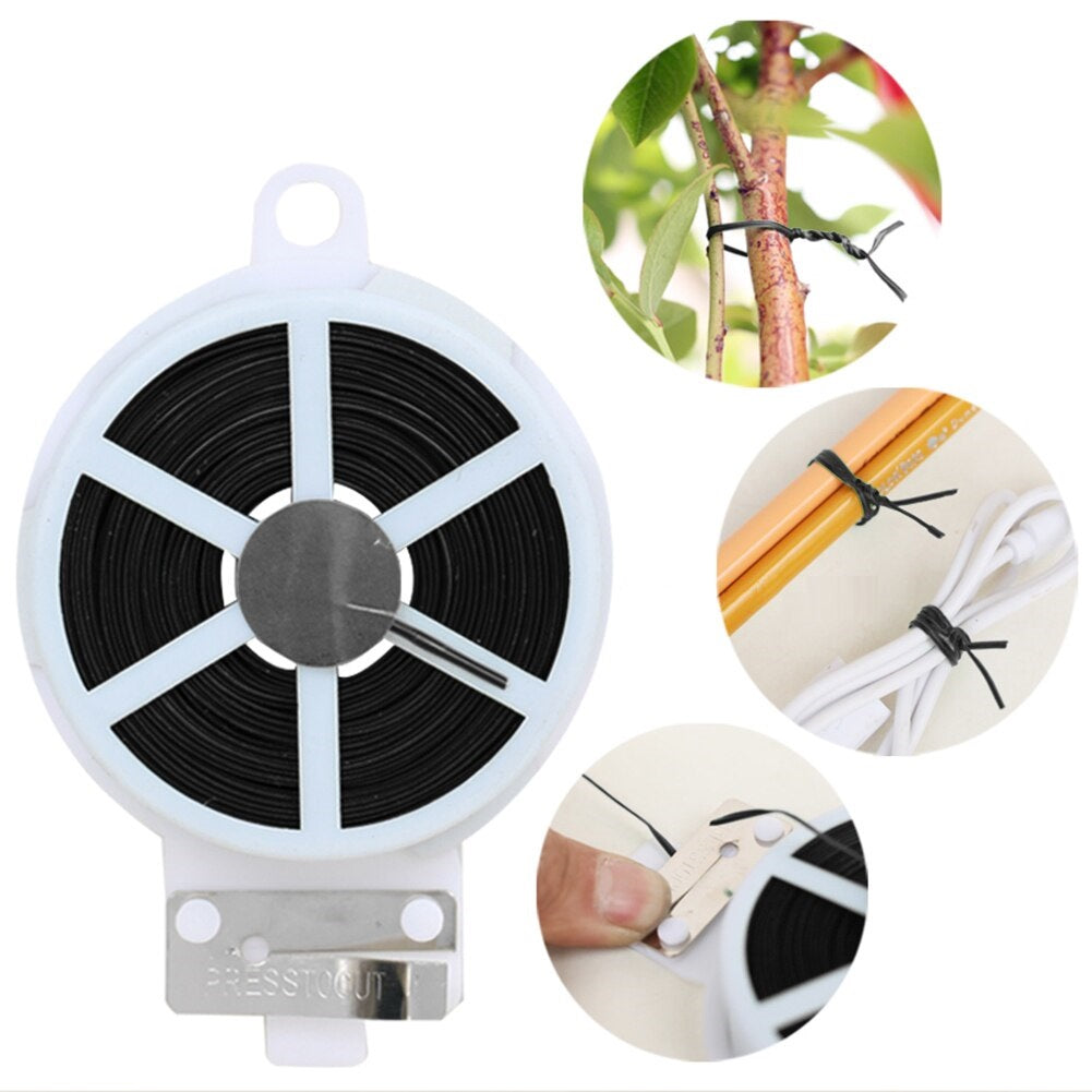 Twist Tie Wire 30m Garden Plant Wire with Cutter Cable Organizer Tie Wire
