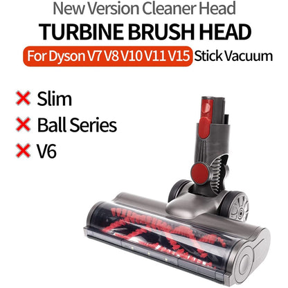 Motorized Turbine Brush Head with LED Headlight for Dyson V7 V8 V10 V11 V15