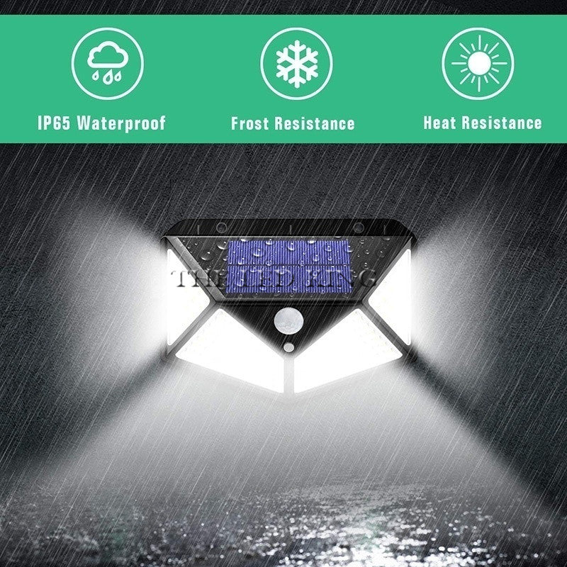100 LED Wallmount Solar Light with PIR Motion Sensor Waterproof Solar light