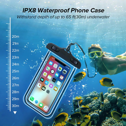 Waterproof Phone Pouch with Same Colour Strap