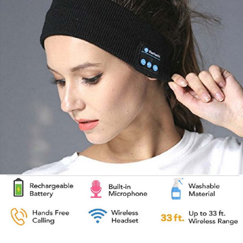 Wireless Bluetooth Headband - Grey