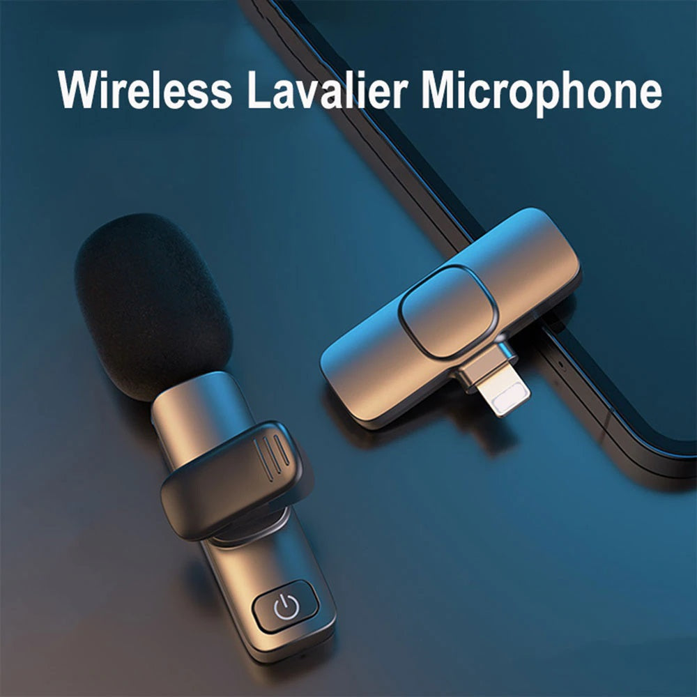 Wireless Lavalier Live Broadcast Microphone Portable Mini Mic for iPhone/Android