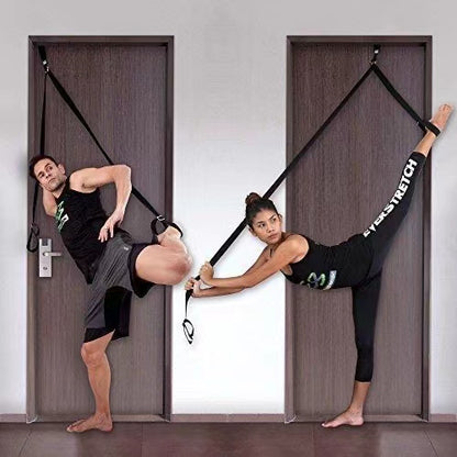Yoga Stretch Strap Flexibility Door Trainer Leg Stretcher Belt