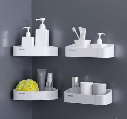 1pc Drill free Kitchen/Bathroom corner shelf